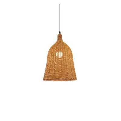 Pendente simples VIGUE em vime E27 LED cores