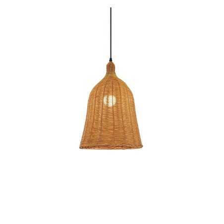 Pendente simples VIGUE em vime E27 LED cores