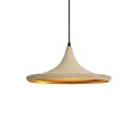 Pendente simples de cânhamo GRUGE E27 LED cor de madeira