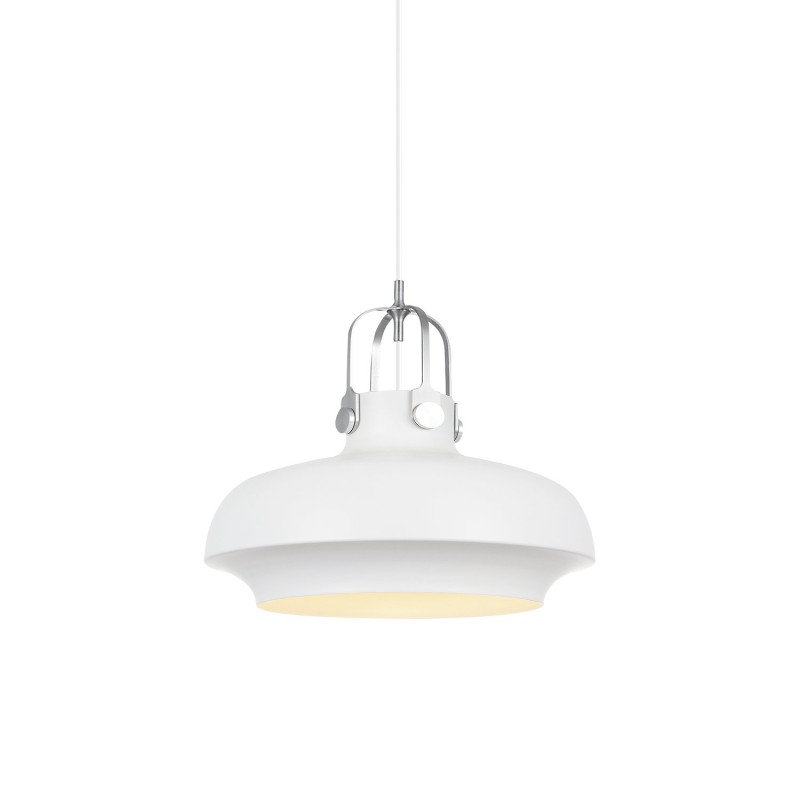 Pendente simples BURON em alumínio E27 LED cor branca