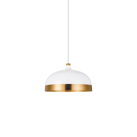 Pendente simples TAUTY em alumínio E27 LED cor branca.