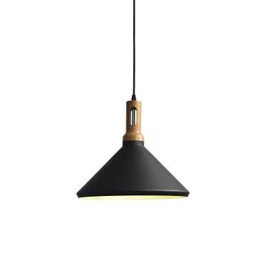 Pendente simples PAYRE em alumínio E27 LED cor preta