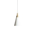 Pendente simples BAUDE em alumínio E27 LED cor branca