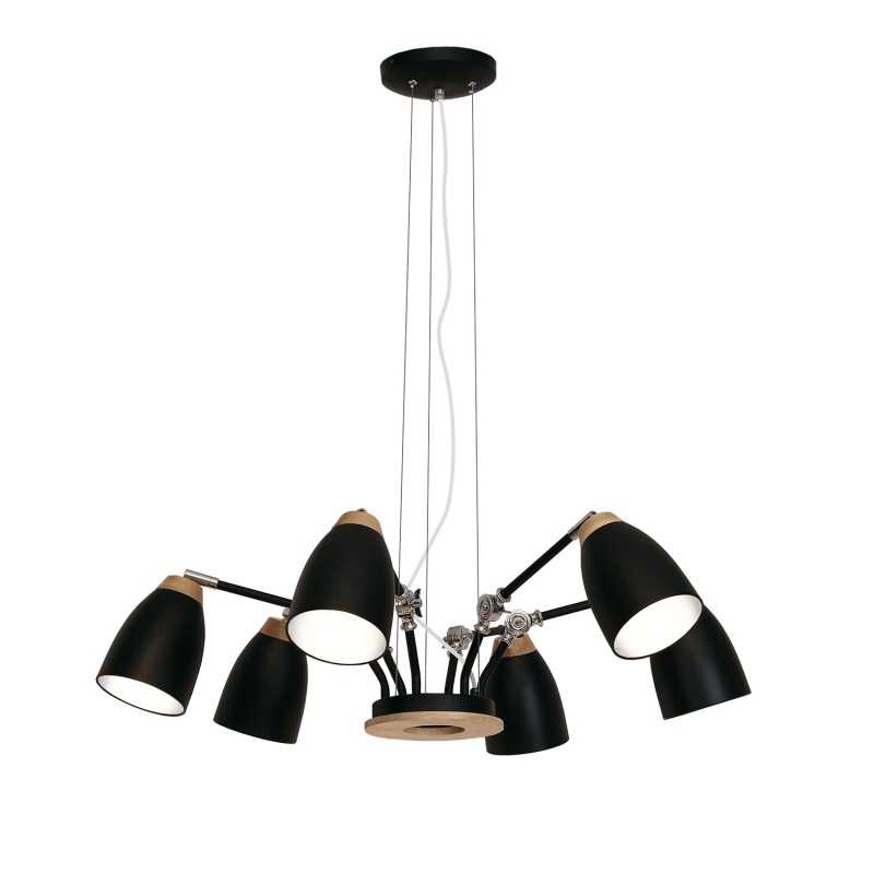 Pendente múltiplo de madeira NICOT LED E27