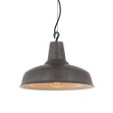Pendente simples FAVIC em metal E27 LED cor cinza rústico