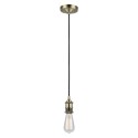 Pendente simples CULOT em metal E27 LED cor bronze escovado.