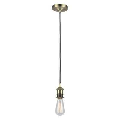 Pendente simples CULOT em metal E27 LED cor bronze escovado.