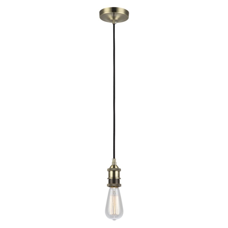 Pendente simples CULOT em metal E27 LED cor bronze escovado.