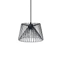 Pendente simples HAUTE em metal E27 LED cor preta