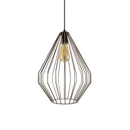 Pendente simples SECOT metal E27 LED cor cobre escovado