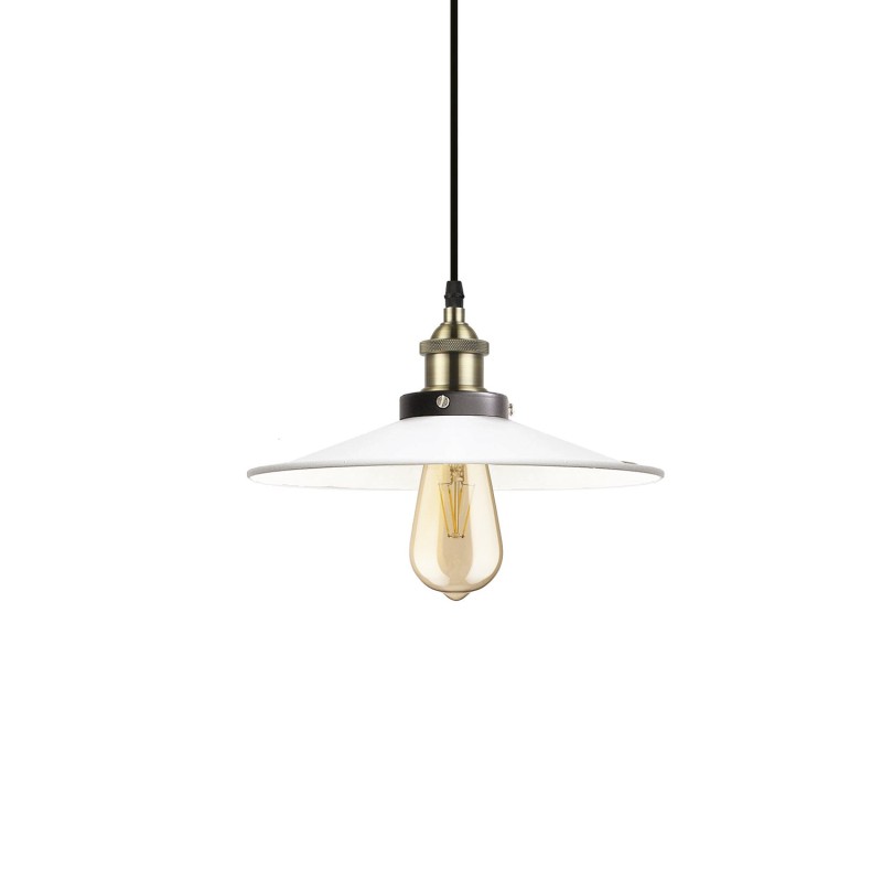Pendente simples SUDRE em metal E27 LED cor branca