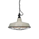Pendente simples em ferro PTRE E27 LED cor branco cru