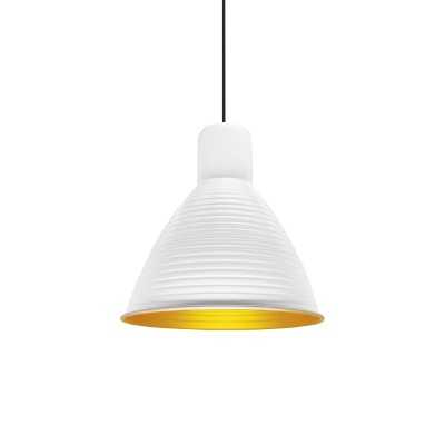 Pendente simples BENIS em alumínio E27 LED cor branca