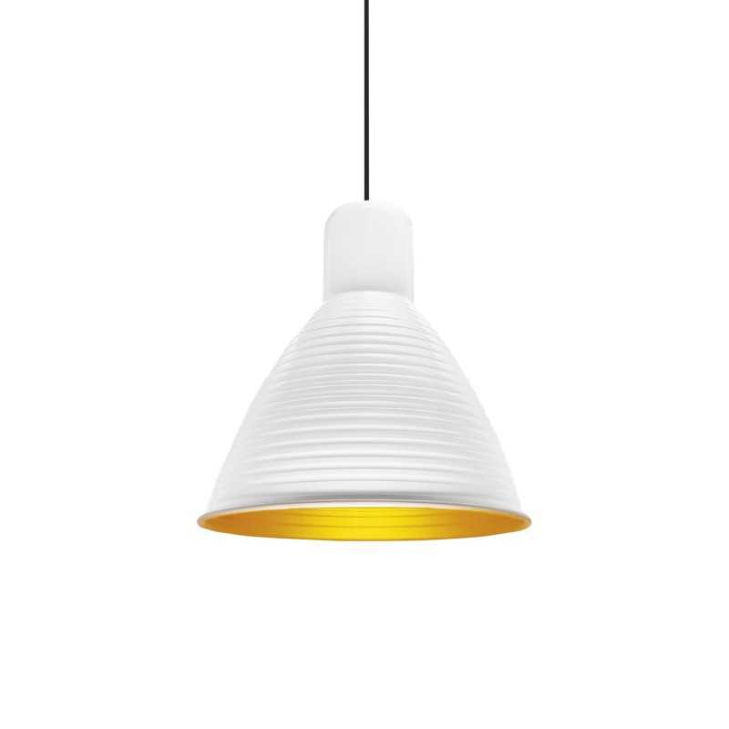 Pendente simples BENIS em alumínio E27 LED cor branca