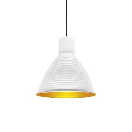 Pendente simples BENIS em alumínio E27 LED cor branca