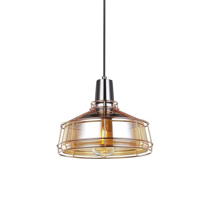 Pendente simples LIZE cristal E27 LED cores