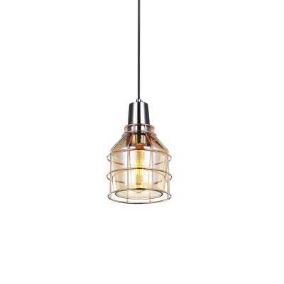 Pendente simples LOIRE em cristal LED E27 cores