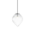 Pendente simples PERIER em metal E27 LED cor cromada brilhante