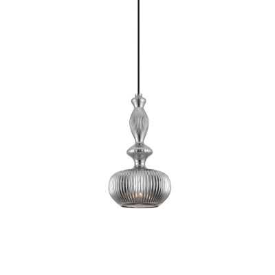 Pendente simples VALIN em cristal LED E27 em várias cores