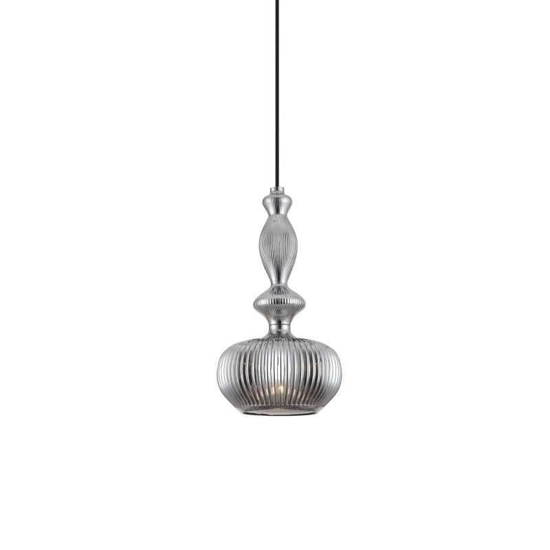 Pendente simples VALIN em cristal LED E27 em várias cores