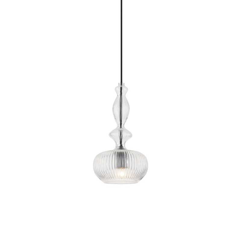 Pendente simples PAYROL cristal E27 LED cores