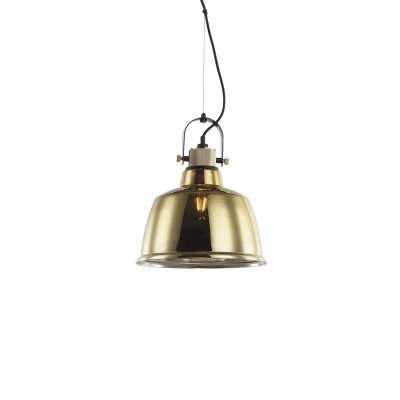 Pendente simples NULLY em metal E27 LED cor dourada