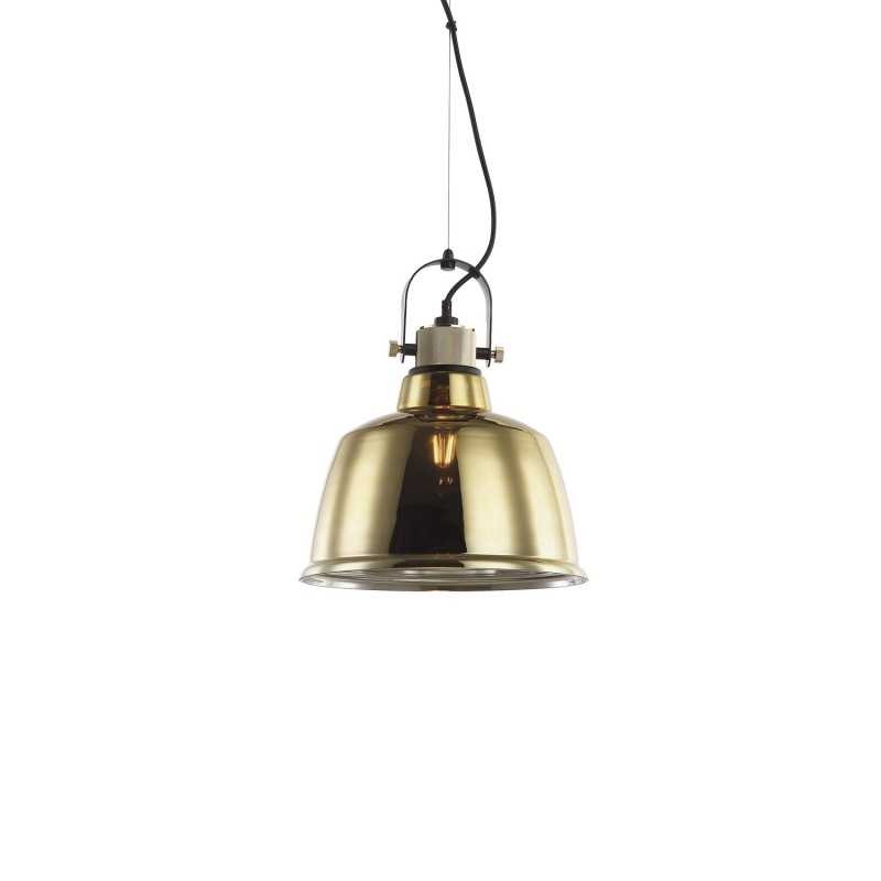 Pendente simples NULLY em metal E27 LED cor dourada