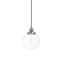 Pendente simples COËRE em metal E27 LED cor bronze escovado