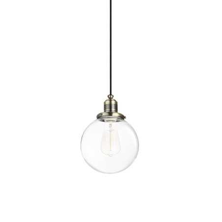 Pendente simples COËRE em metal E27 LED cor bronze escovado