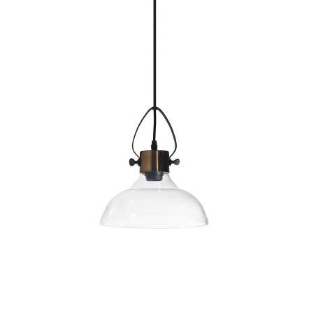 Pendente simples BRYON em metal E27 LED cor cobre escovado