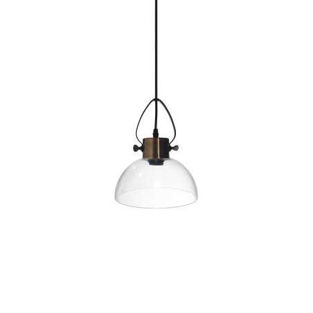 Pendente simples TRIZY em metal E27 LED cor cobre escovado