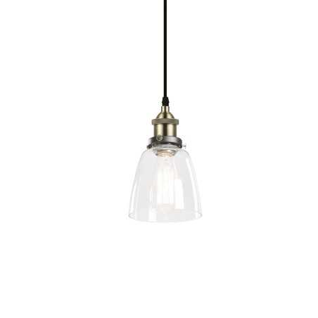 Pendente simples ODRET em metal E27 LED cor bronze escovado.