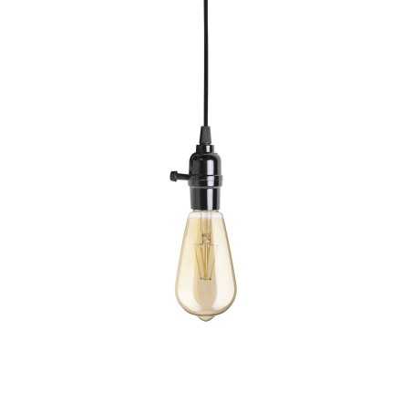 Pendente simples NOGLE em metal E27 LED cor preta