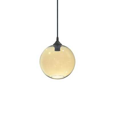 Pendente simples NEUZY em cristal LED E27 cores