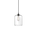 Pendente simples PIROT metal E27 LED cor transparente
