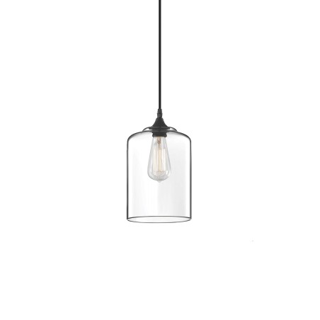 Pendente simples PIROT metal E27 LED cor transparente