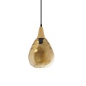 Pendente simples HAYON em vidro LED E27 cores