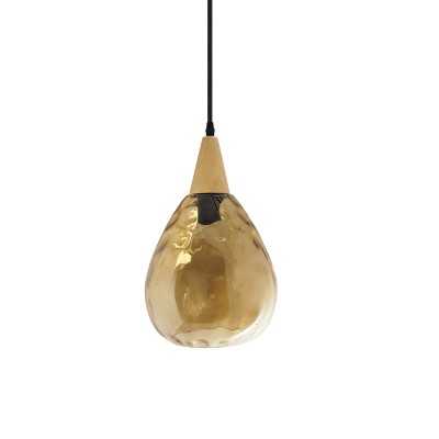 Pendente simples HAYON em vidro LED E27 cores