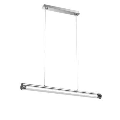 Pendente simples DOMPROT alumínio SMD 24W 2350Lm cromo