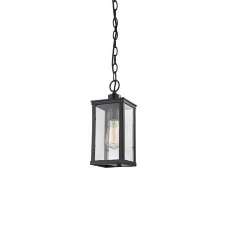 Pendente simples SANSE em ferro E27 LED na cor preta