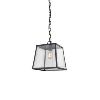 Pendente simples PERRAZ em ferro E27 LED cor preta