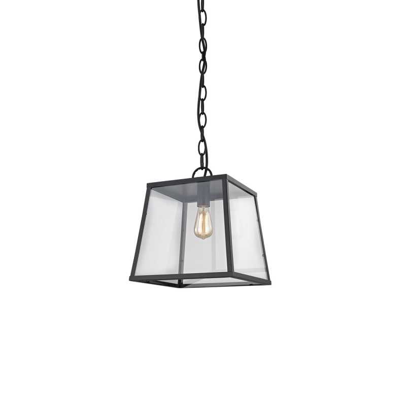 Pendente simples PERRAZ em ferro E27 LED cor preta