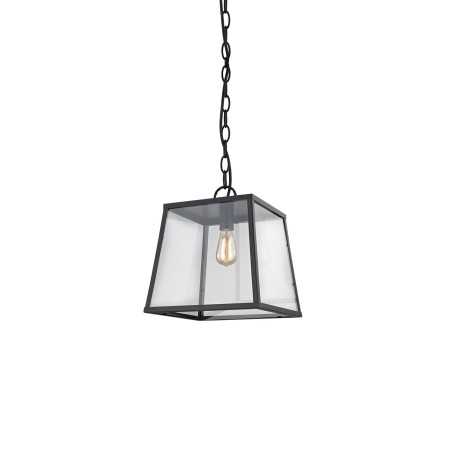 Pendente simples PERRAZ em ferro E27 LED cor preta