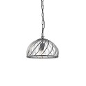 Pendente simples MURGEY em ferro com LED E27 na cor preta.