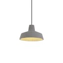 Pendente simples BASSE cimento E27 LED cor cimento