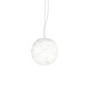 Pendente simples YVOUX em polietileno E27 LED cor branca