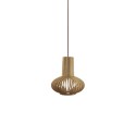 Pendente simples de madeira MCLE E27 LED cor de madeira