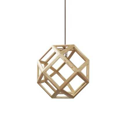 Pendente simples REALS em madeira E27 LED cor de madeira