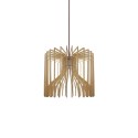 Pendente simples VINCQ em madeira E27 LED cor de madeira