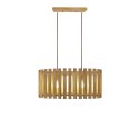 Pendente simples NOYAN em madeira E27 LED cor de madeira
